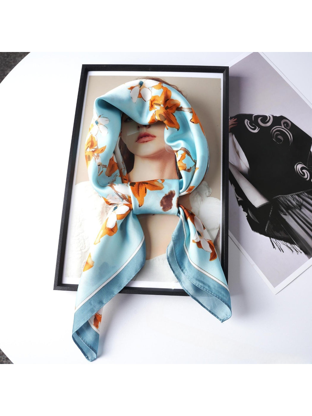 Scarvii - Spring Blossom Border Square Scarf