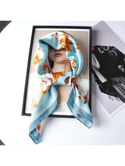 Scarvii - Spring Blossom Border Square Scarf