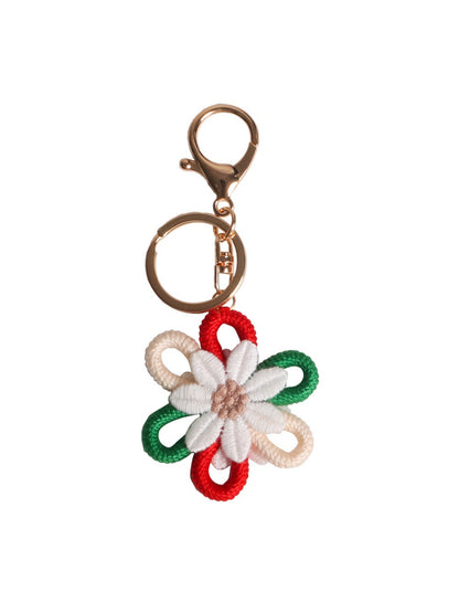 Koco Colorful Flower Loop Keychain Charm with floral motif