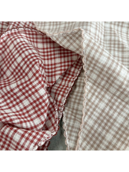 Scarvii - Simple Plaid Fashion Triangle Scarf