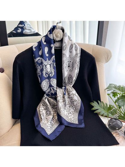 Scarvii - Paisley Panel Border Square Scarf