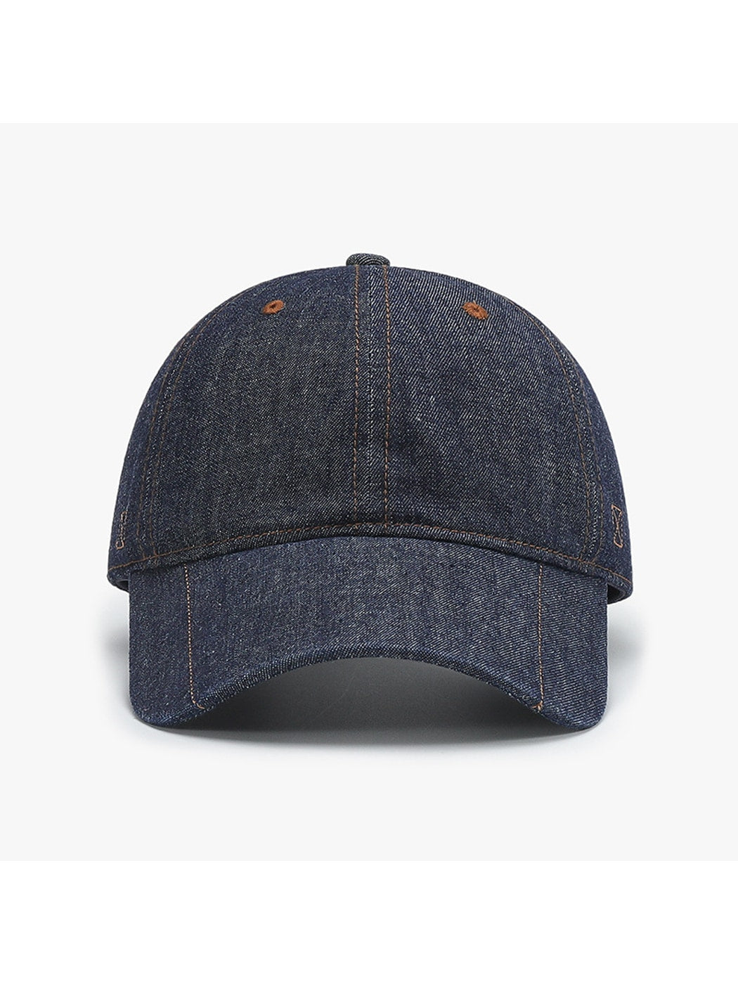 Haila - Adjustable Curved Brim Solid Color Cap