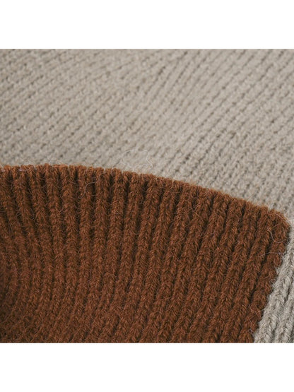 Haila - Colorblock Single-Layer Knit Beanie