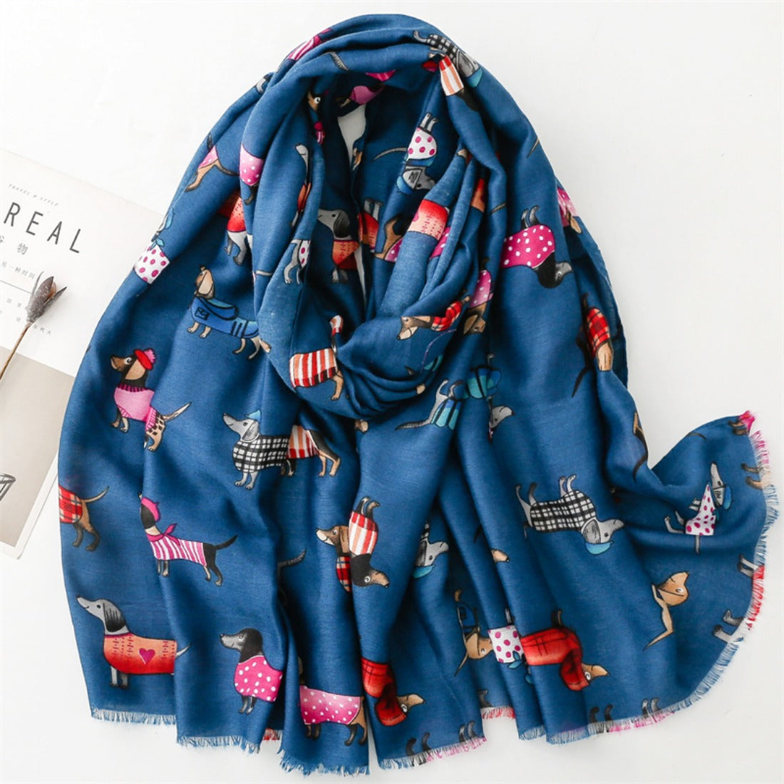 Scarvii - Cartoon Dog Pattern Fall/Winter Scarf