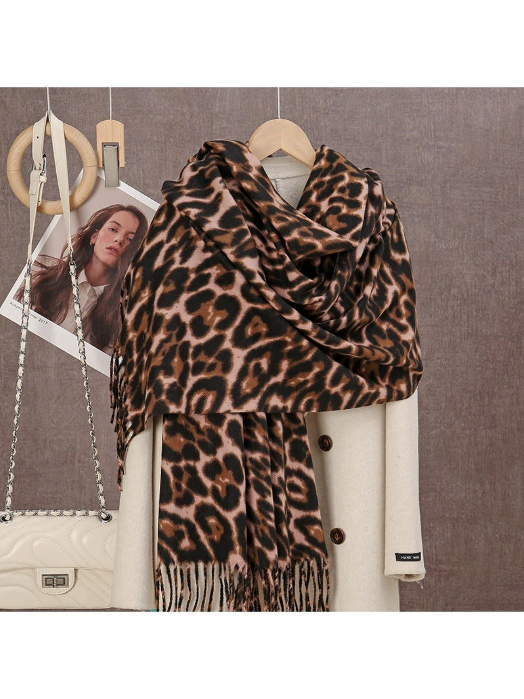 Scarvii - Leopard Print Winter Neck Scarf