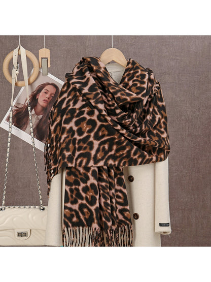 Scarvii - Leopard Print Winter Neck Scarf