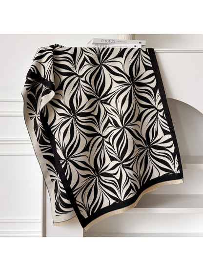 Scarvii – Vintage Floral Print Long Scarf & Shawl