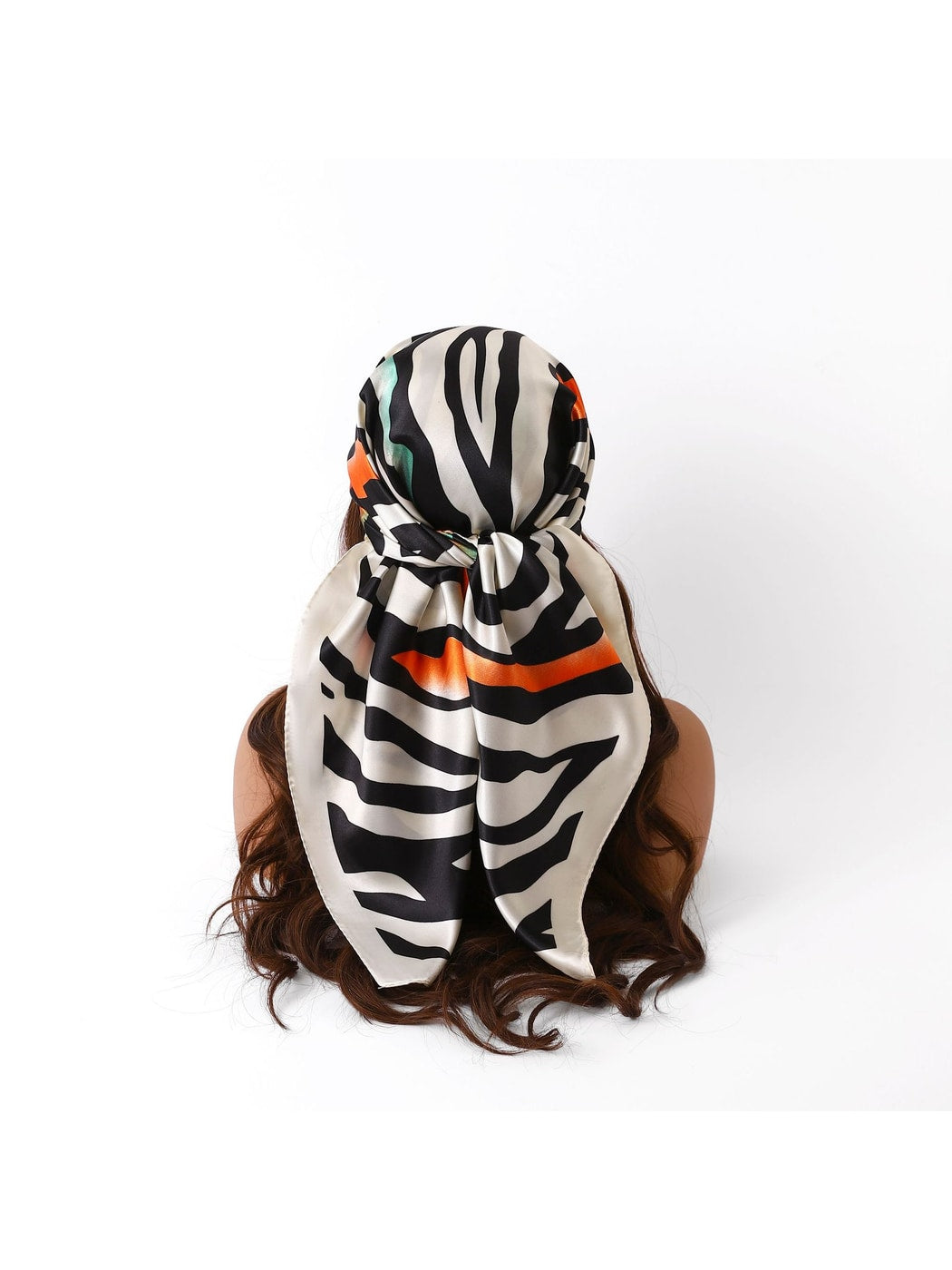 Scarvii - Zebra Print Geometric Square Scarf