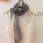 Scarvii - Elegant Sheer Polka Dot Skinny Scarf