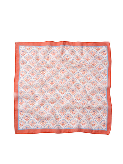 Scarvii - Vintage Classic Floral Print Square Scarf Bandana