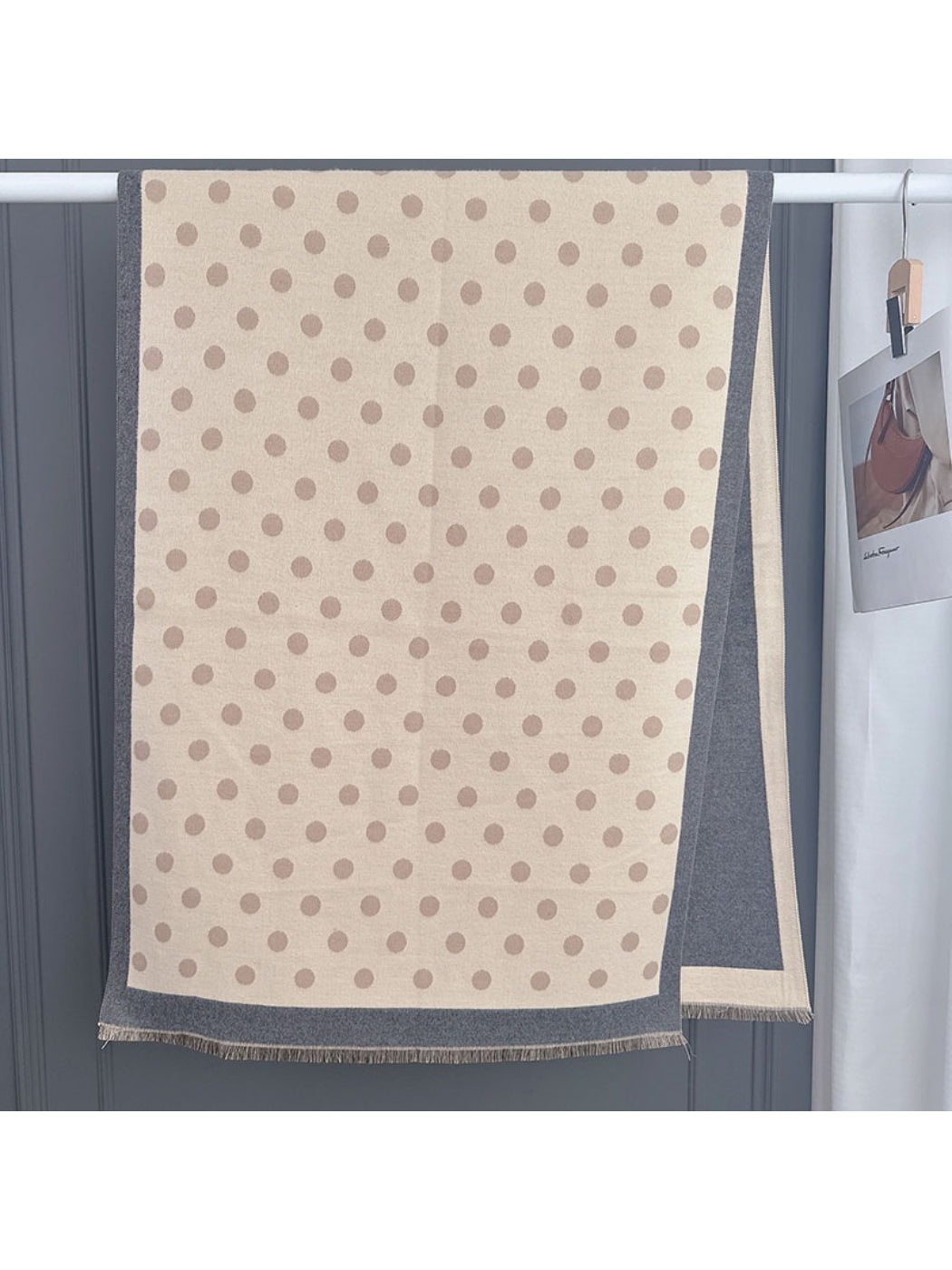 Scarvii - Soft Reversible Polka Dot Scarf