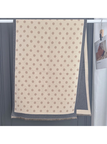 Scarvii - Soft Reversible Polka Dot Scarf