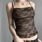 Vesty - Mesh Panel Camisole - Retro and Sexy