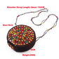 Cosbai - Boho Round Woven Crossbody Bag - Unique & Artistic