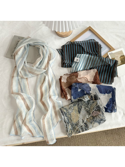Scarvii - Minimalist Style Pattern Fashion Neck Scarf