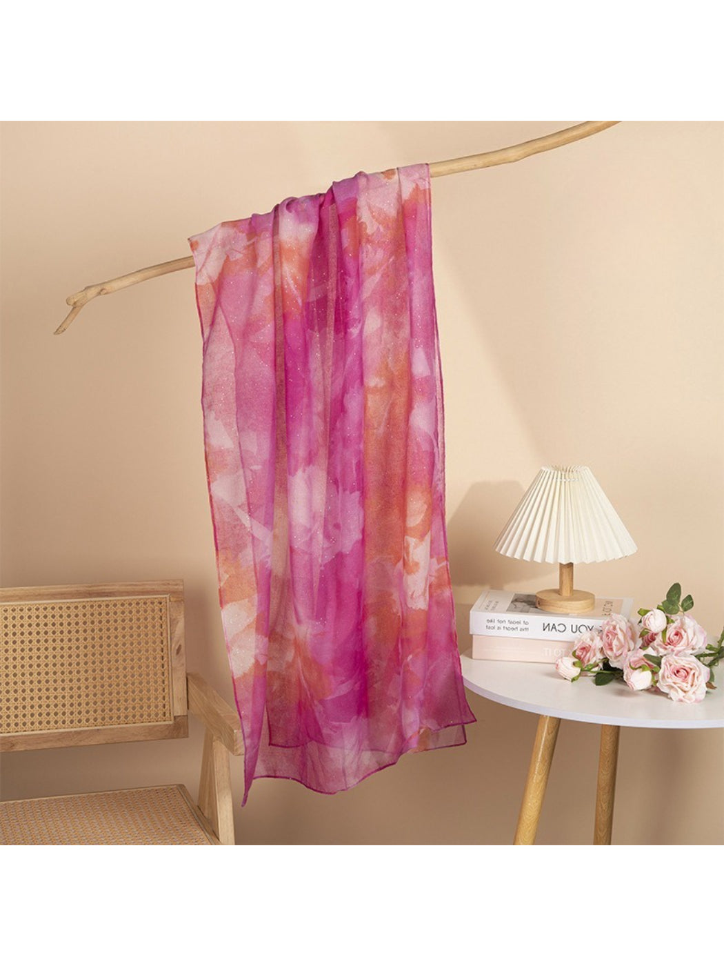 Scarvii - Pink Watercolor Print Scarf
