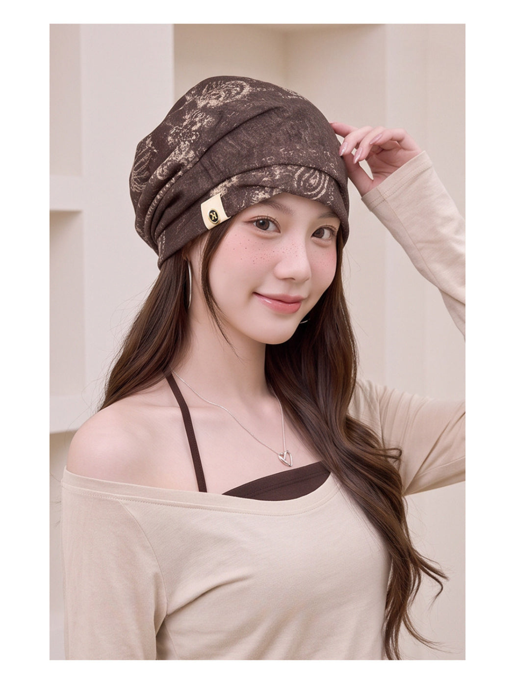 Haila - Paisley Print Slouchy Hat