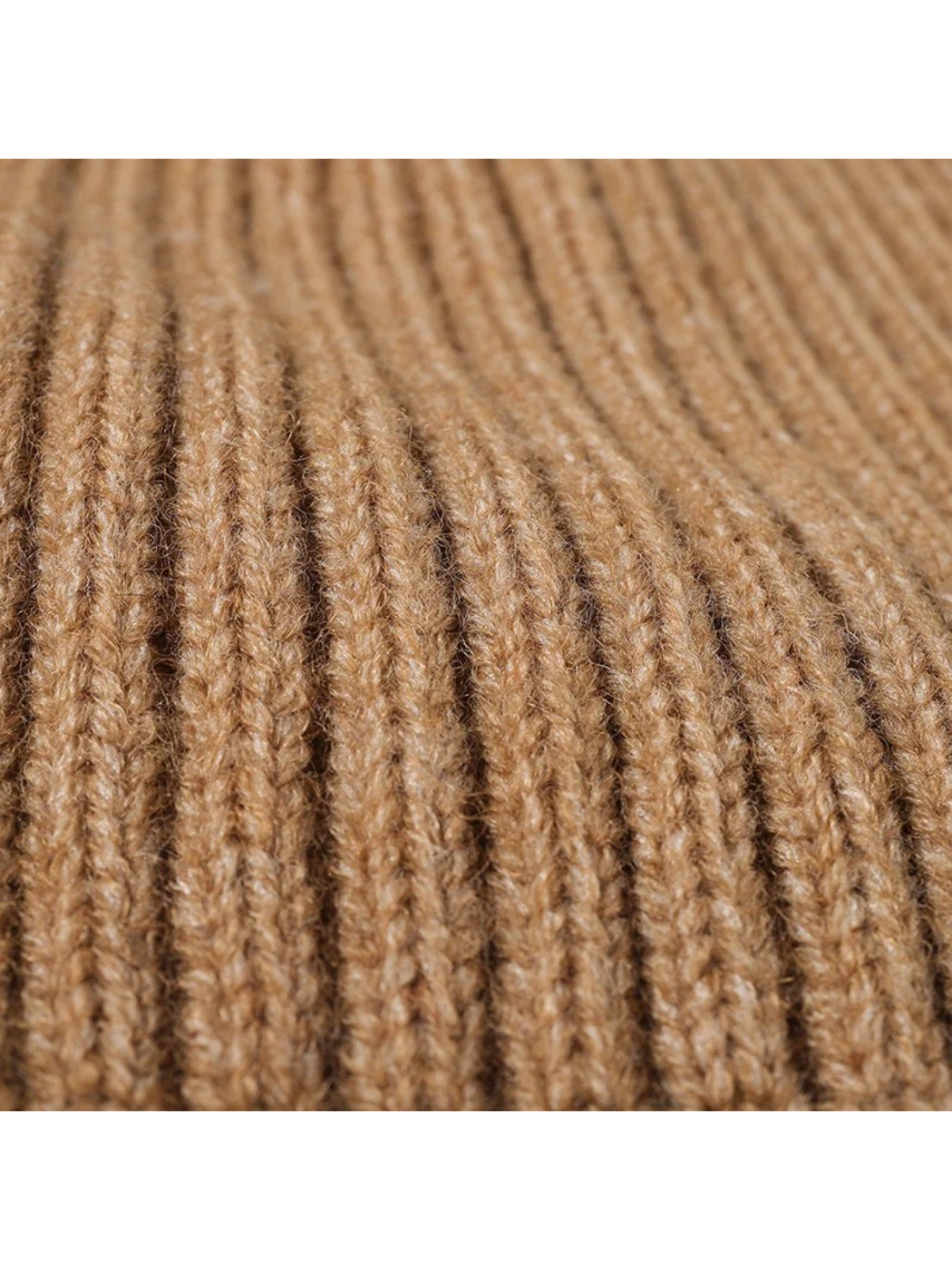 Haila - Solid Ribbed Cuffed Knit Beanie
