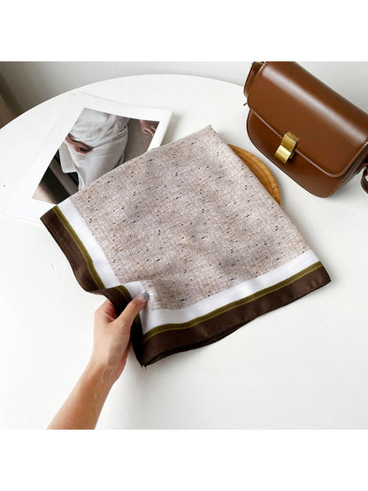 Scarvii - Textured Neutral Square Scarf