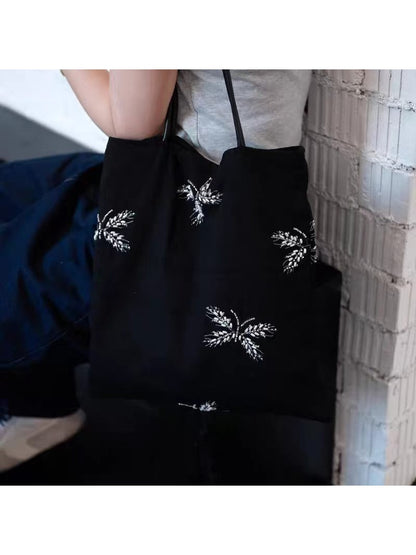 Cosbai - Elegant Butterfly Detail Daily Tote Bag