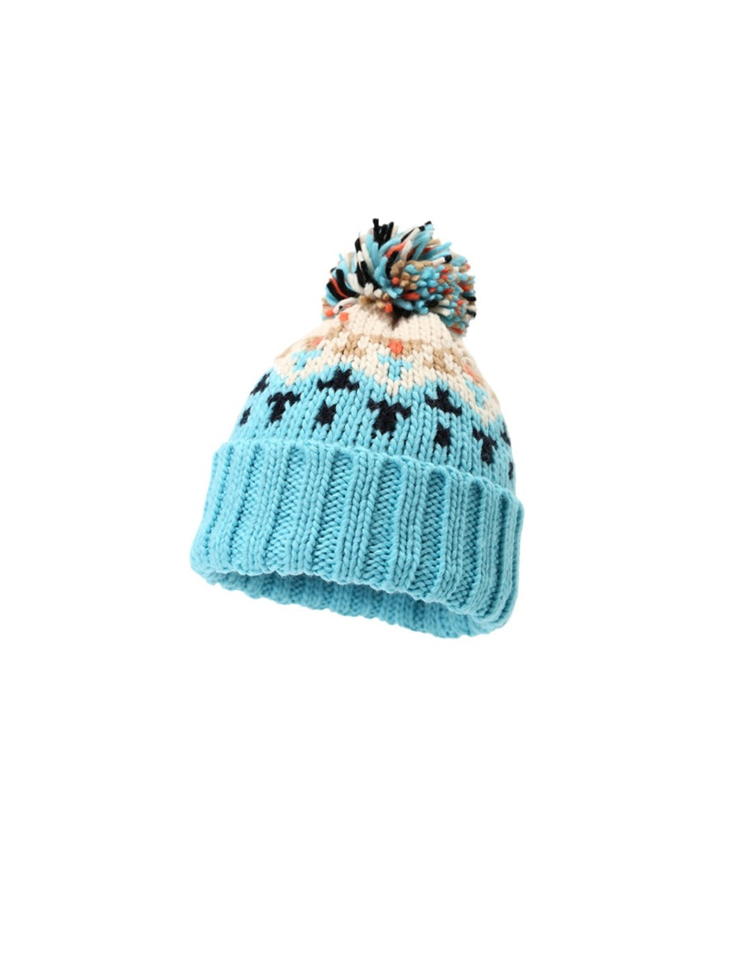 Haila - Colorful Pom Pom Knitted Beanie