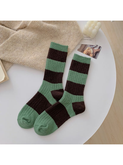 Rufia - Classic Wide Stripe Crew Socks