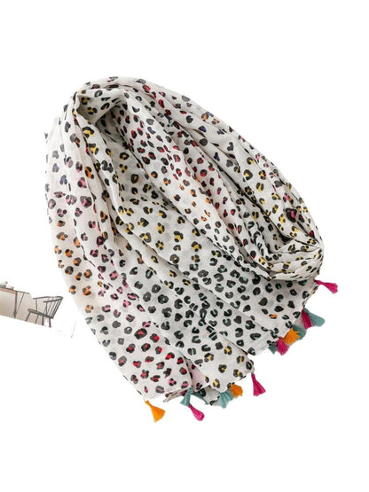 Scarvii - Lightweight Leopard Print Spring Scarf