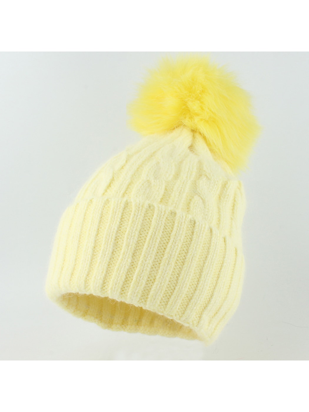Haila - Ribbed Pom Pom Winter Knit Beanie
