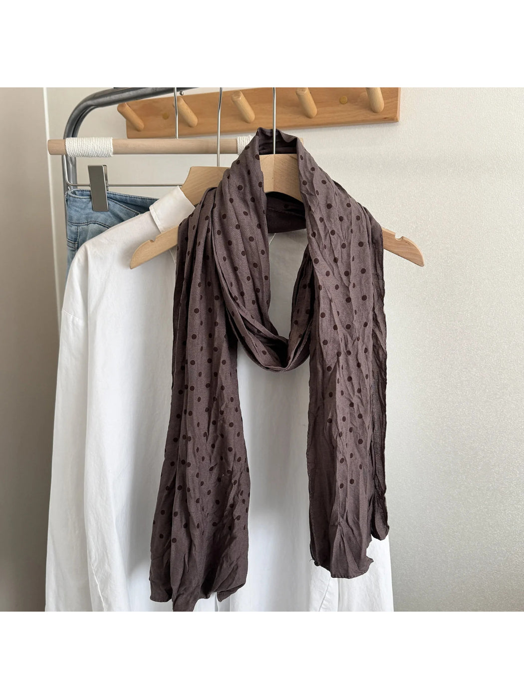 Scarvii - Polka Dot Lightweight Spring Scarf