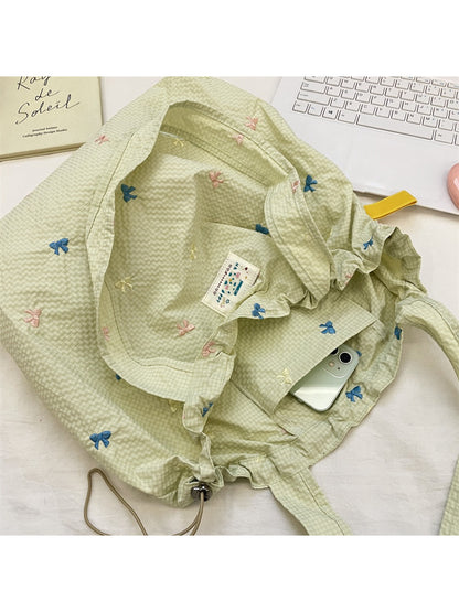 Cosbai - Butterfly Drawstring Shoulder Bag