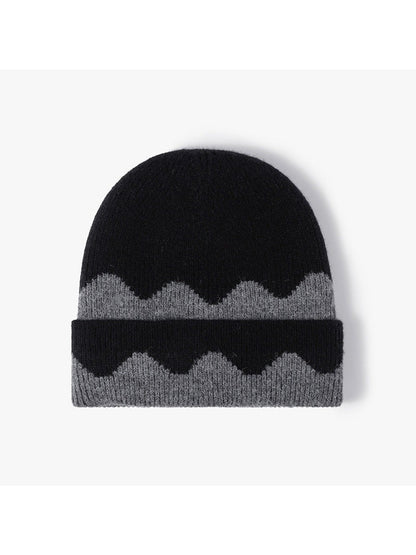 Haila - Wave Colorblock Cuffed Beanie