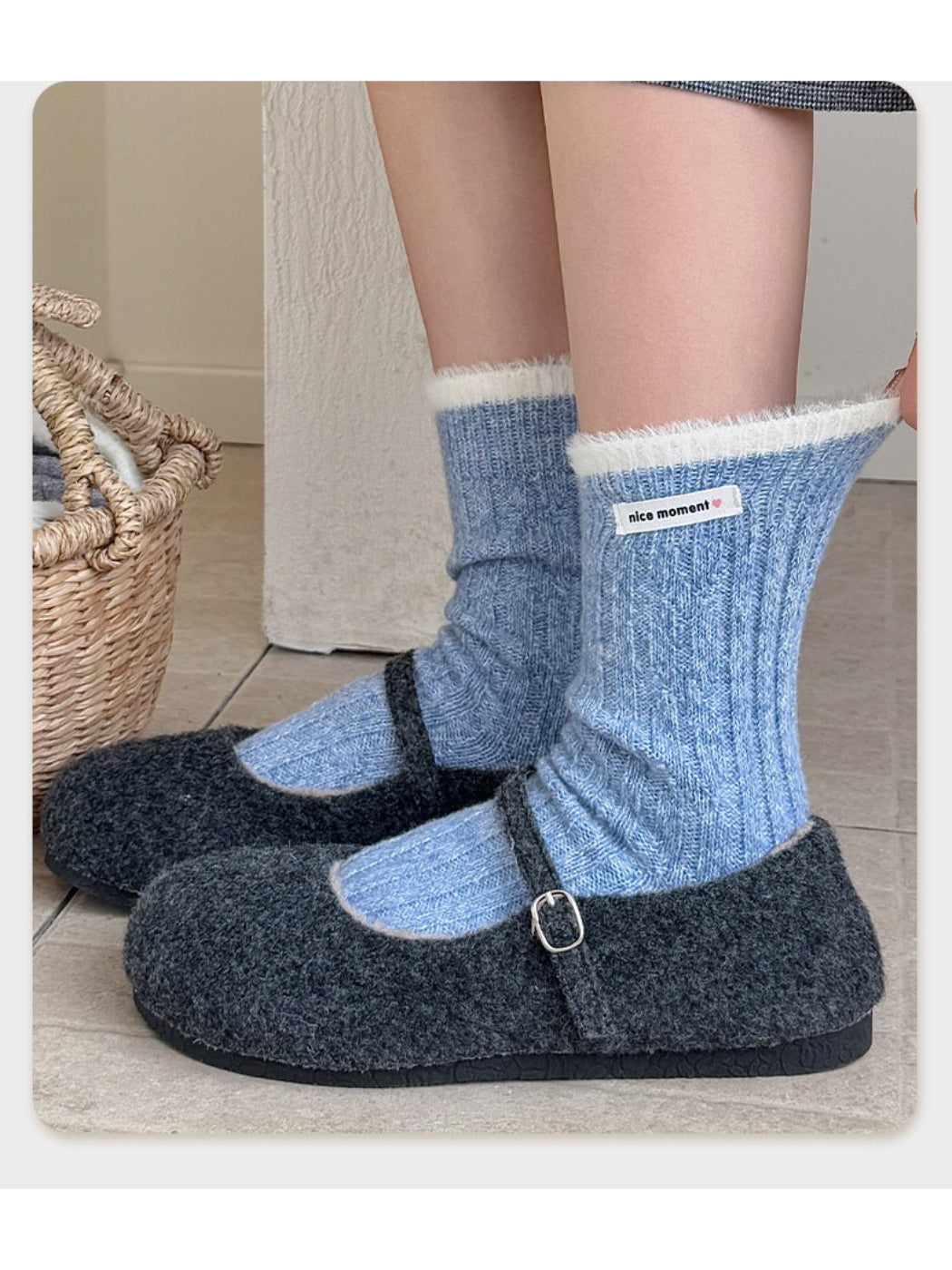 Rufia - Everyday Rib Knit Crew Socks