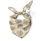 Scarvii - Paisley Print Triangle Scarf with Lace Edge