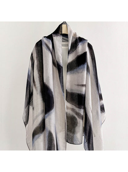 Scarvii - Flowing Floral Print Summer Wrap Scarf