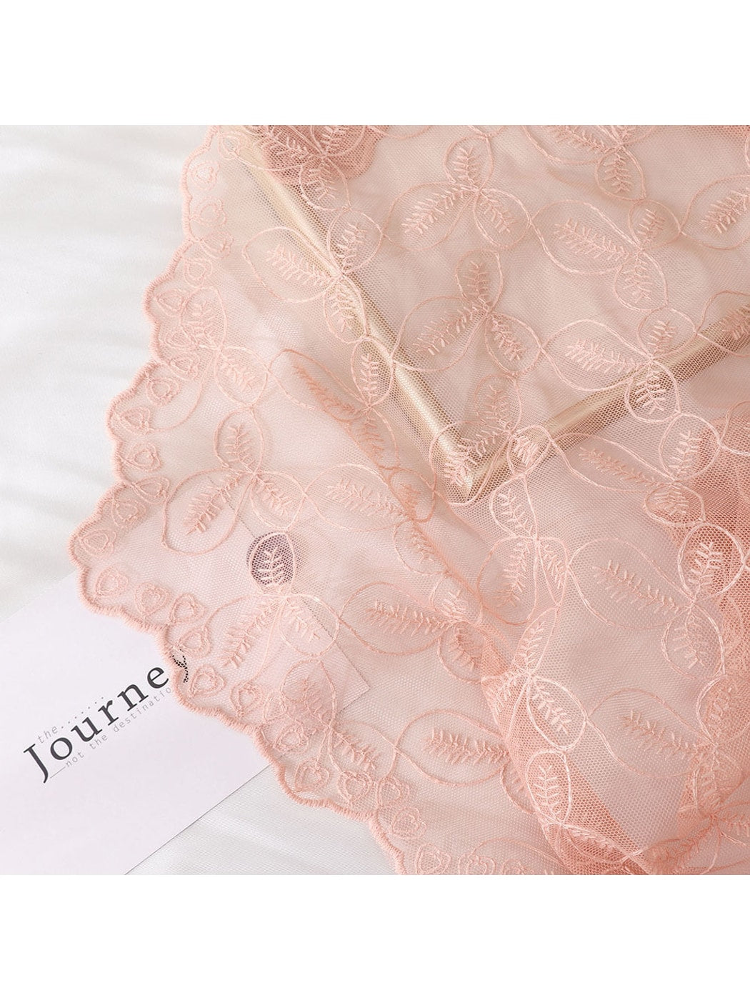 Scarvii - Embroidered Floral Lace Triangle Bandana