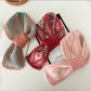 Scarvii - Two-Tone Knitted Scarf with Slip-Through Design