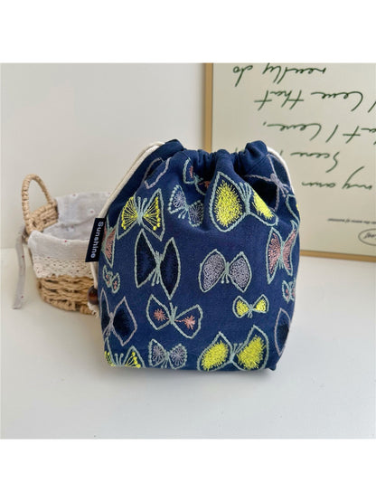 Cosbai - Woven Drawstring Pouch