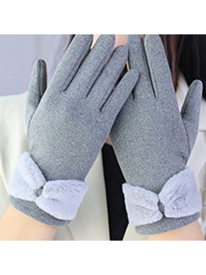 Gloving - Women's Winter Touchscreen Gloves with Bow