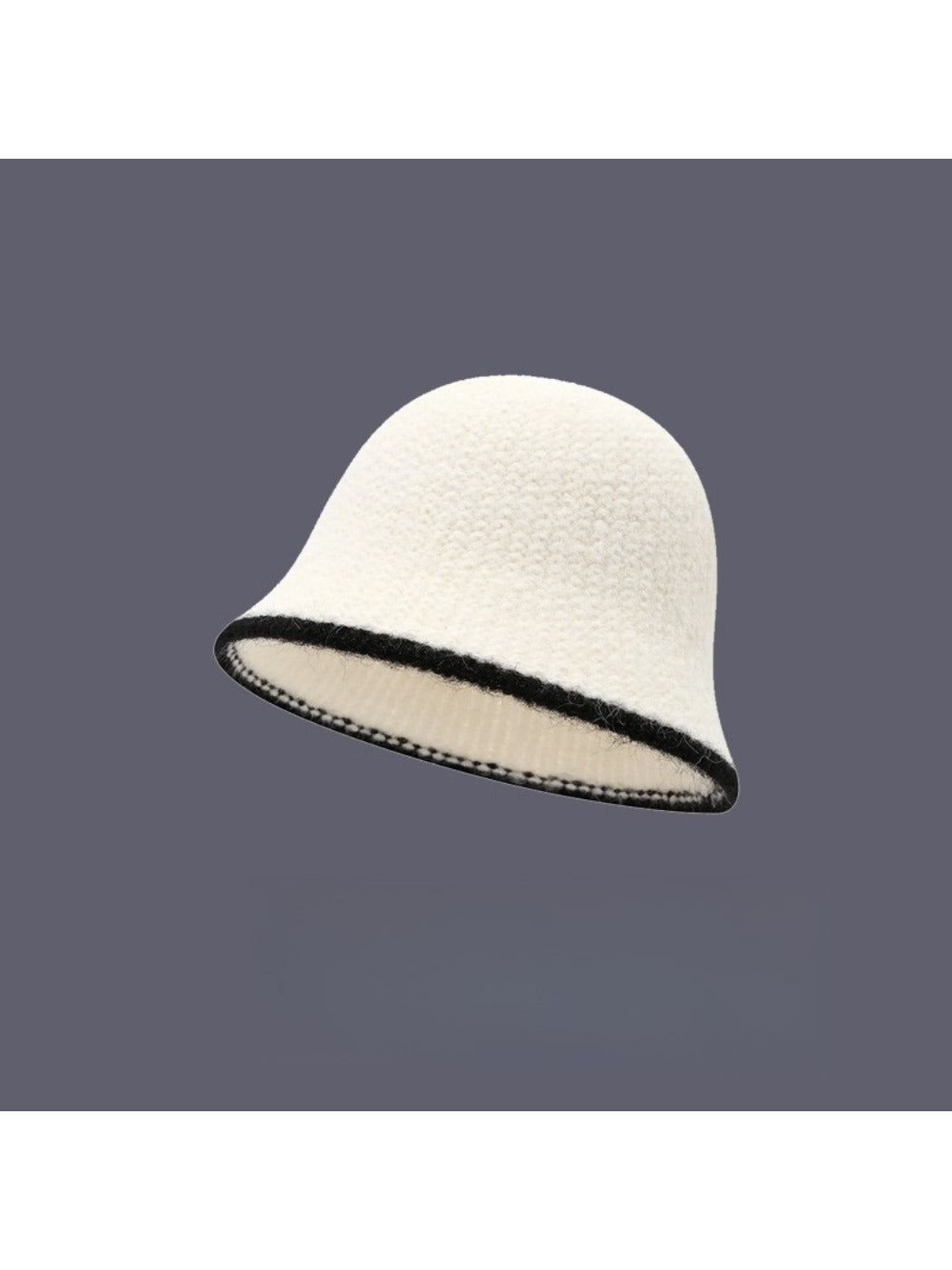 Haila - Color-Block Knitted Bucket Hat for Women