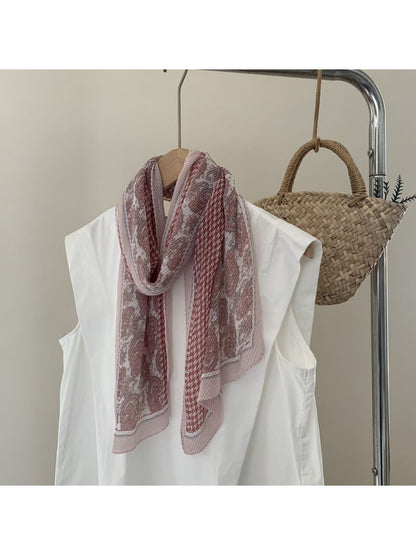 Scarvii - Plaid Crinkle Scarf