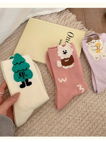 Rufia - Cute Pop-Art Crew Socks