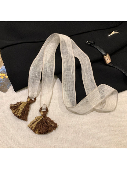 Scarvii Woven Tassel Tie Scarf product image