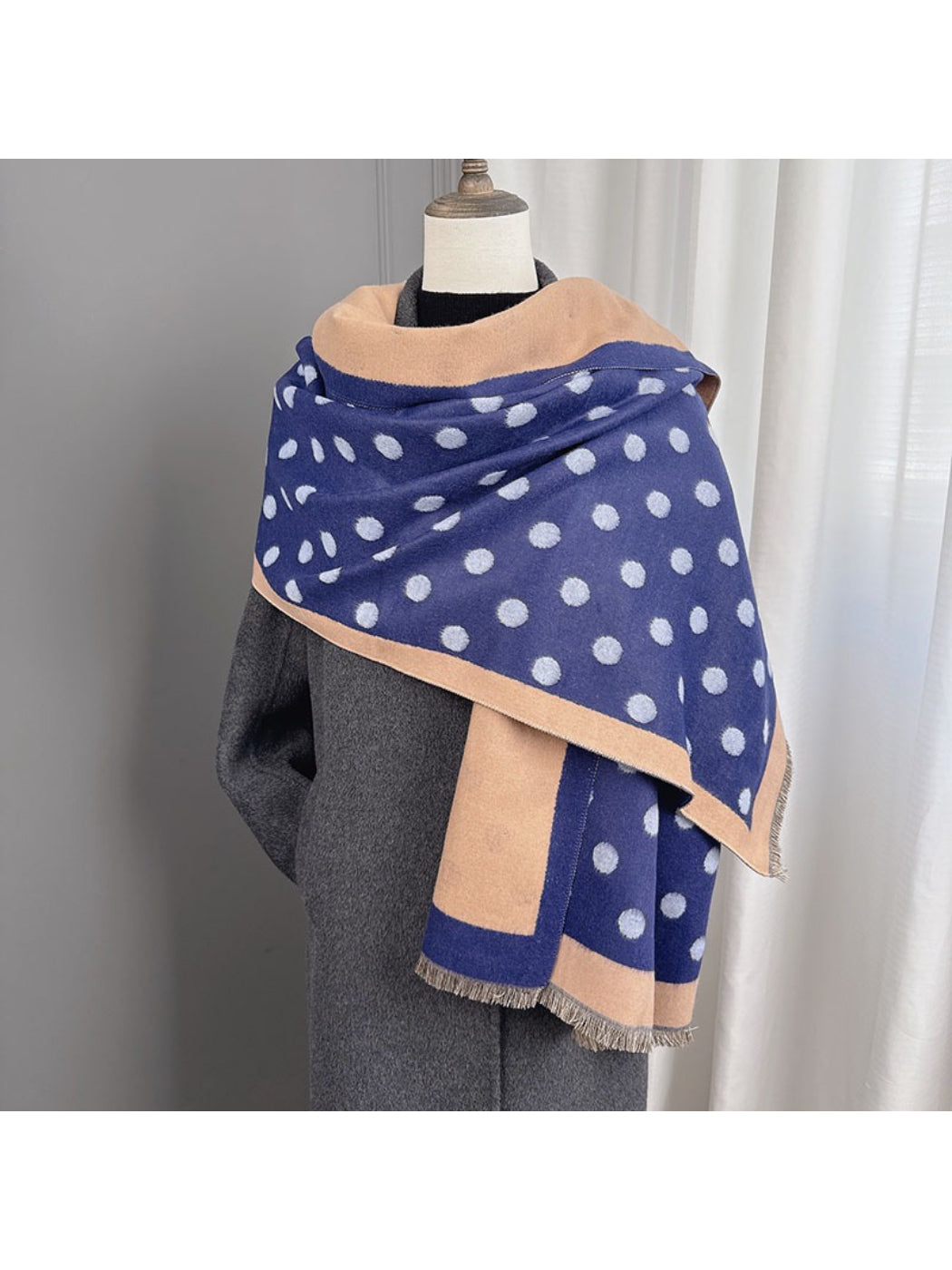 Scarvii - Soft Reversible Polka Dot Scarf