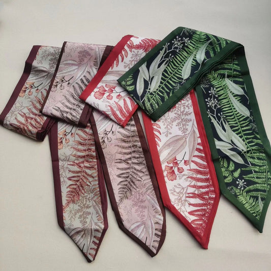 Scarvii - Plant-Print Neck Scarf - Classic & Soft