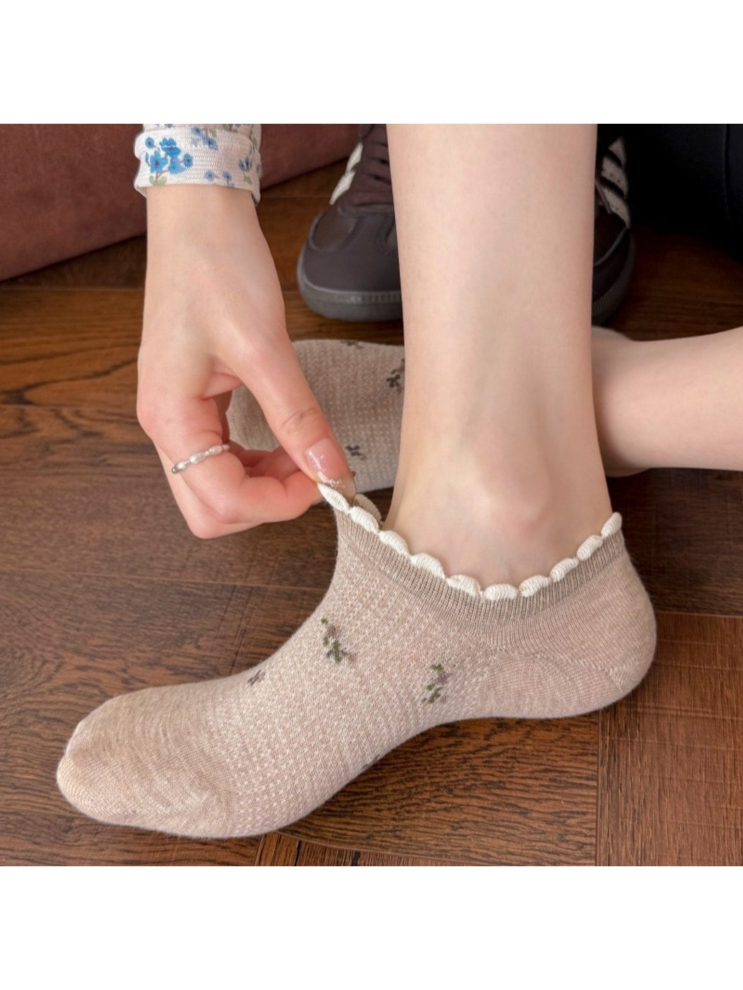 Rufia - Sweet Floral Low-Cut Women's No-Show Socks