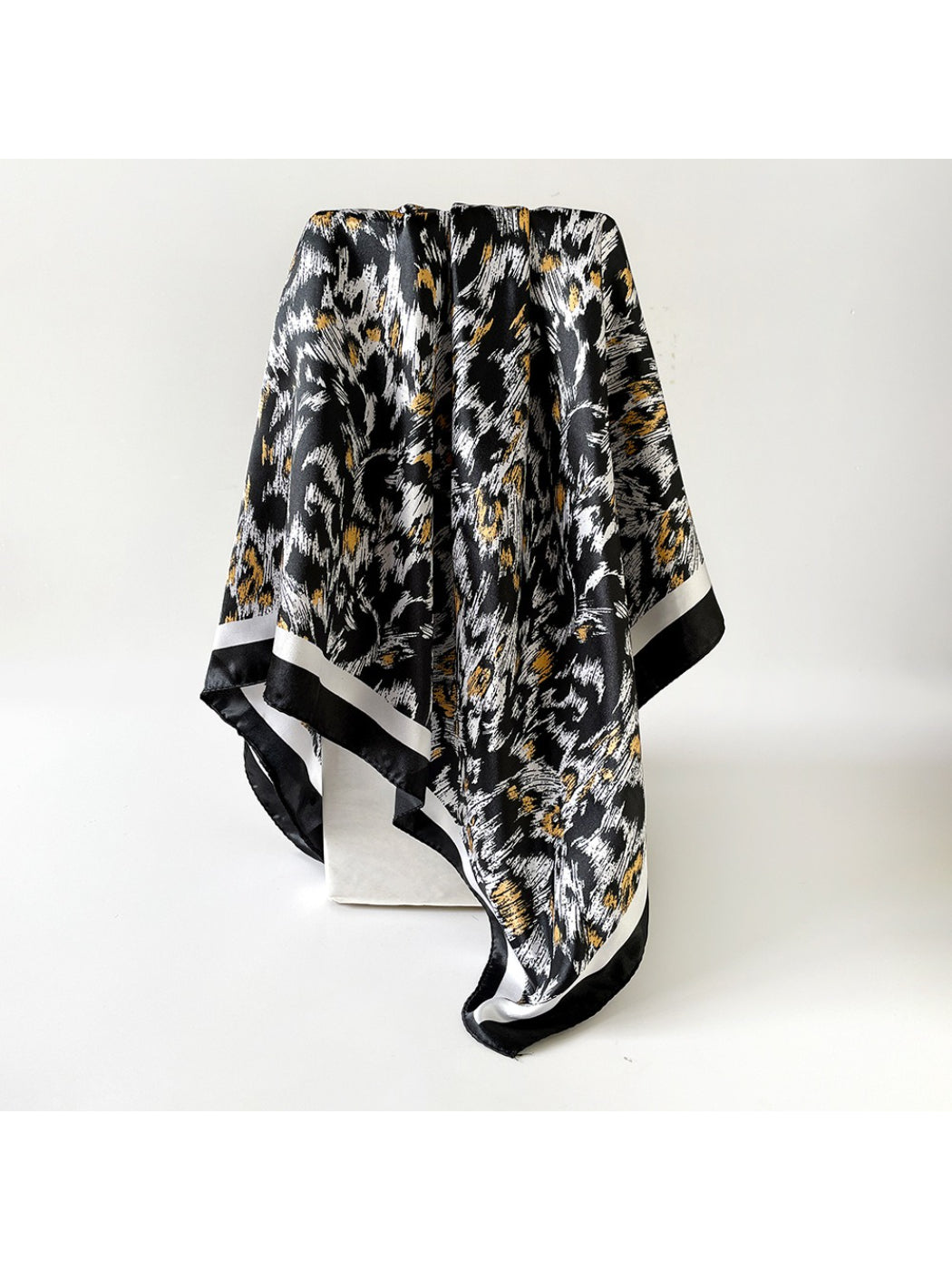 Scarvii - Abstract Leopard Border Square Scarf