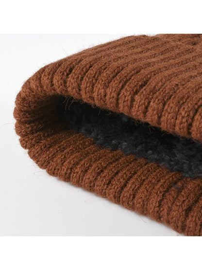 Haila - Fleece-Lined Cable-Knit Cuffed Beanie