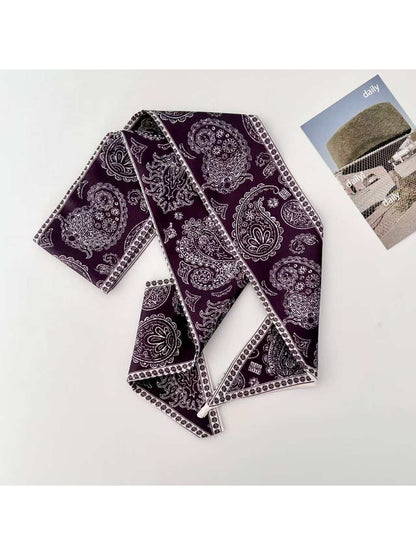 Scarvii Ornate Paisley Skinny Scarf