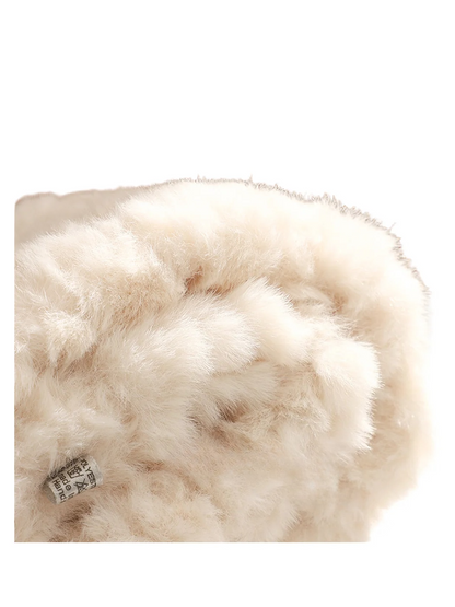Scarvii - Checkerboard Fuzzy Pull-Through Scarf
