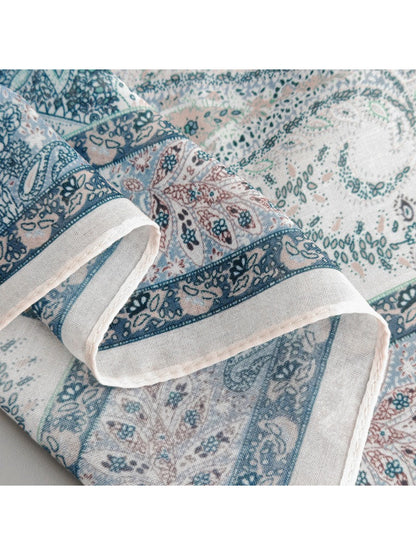 Scarvii Classic Paisley Medallion Square Scarf